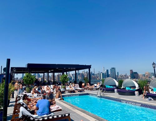The Williamsburg Hotel Rooftop Pool - South Williamsburg, Brooklyn NY